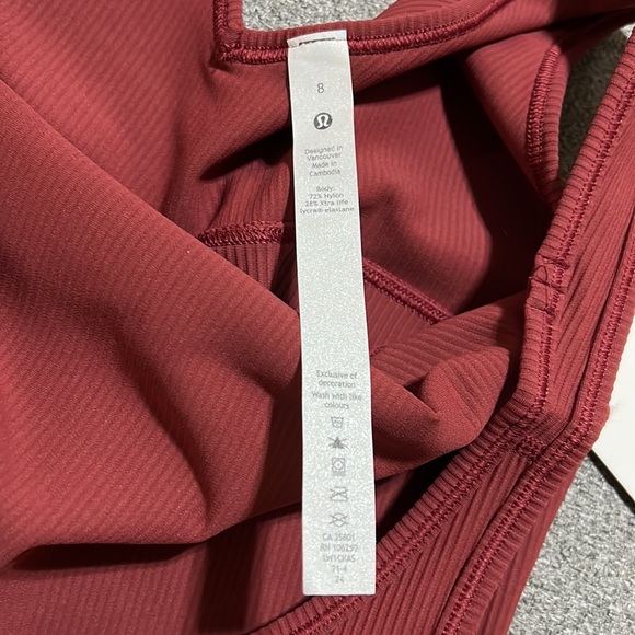 NWT Lululemon Power Pivot Tank *Rib - Picture 4 of 5